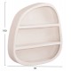 Ραφιέρα τοίχου "SANTORINI" από mdf σε χρώμα υπόλευκο 95x18x100