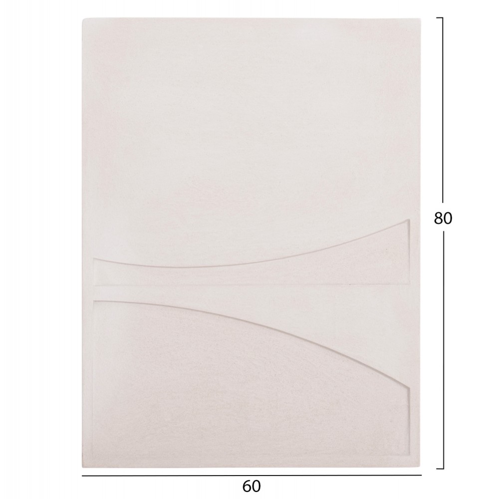 Πίνακας "SANTORINI" από mdf σε χρώμα υπόλευκο 60x4x80