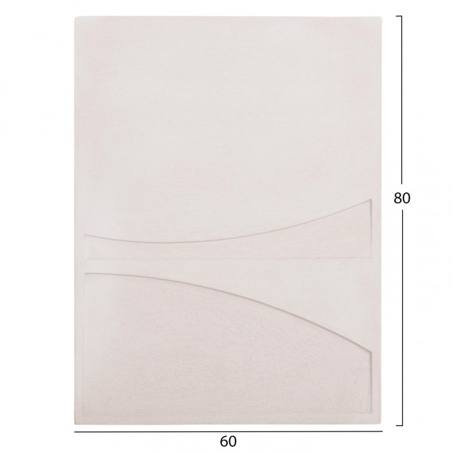 Πίνακας "SANTORINI" από mdf σε χρώμα υπόλευκο 60x4x80