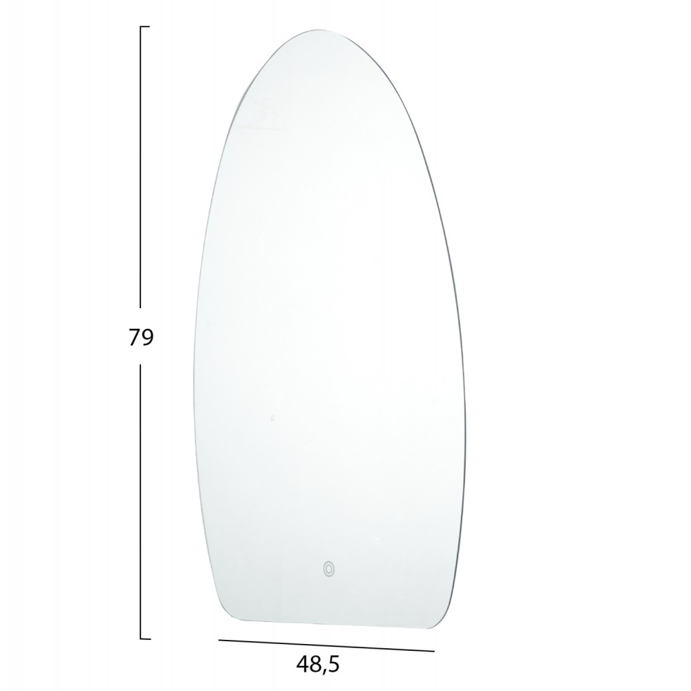 Καθρέπτης τοίχου "TORCH" led χωρίς πλαίσιο 48.5x79