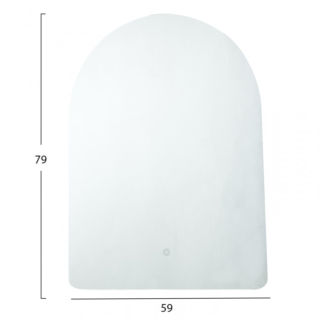 Καθρέπτης τοίχου "TORCH" led χωρίς πλαίσιο 59x79