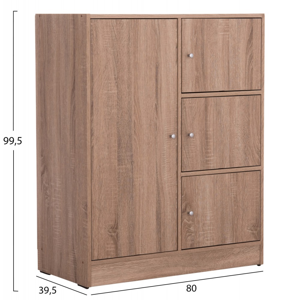 Ντουλάπι βοηθητικό "MATIN" σε χρώμα σονόμα oak 80x39.5x99.5