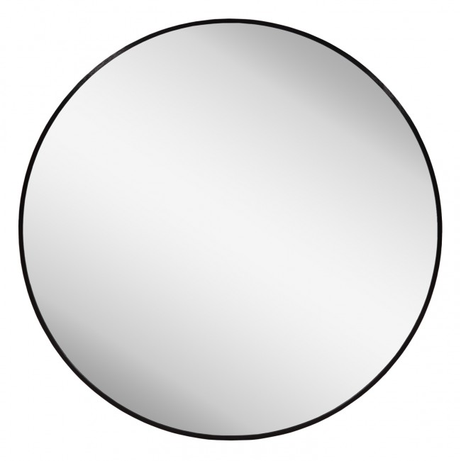 Καθρέπτης τοίχου "ARCHER" από αλουμίνιο σε χρώμα μαύρο Φ80