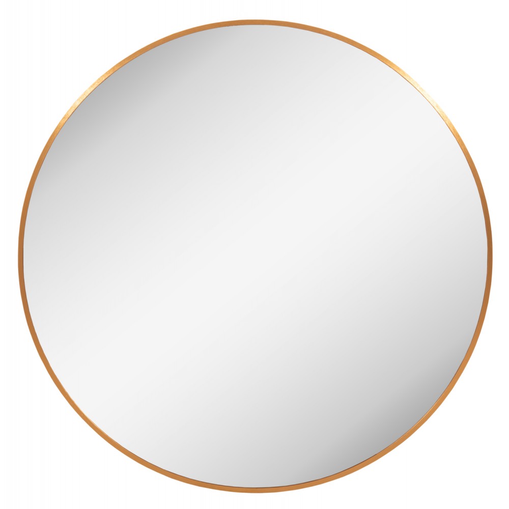 Καθρέπτης τοίχου "ARCHER" από αλουμίνιο σε χρώμα χρυσό Φ80