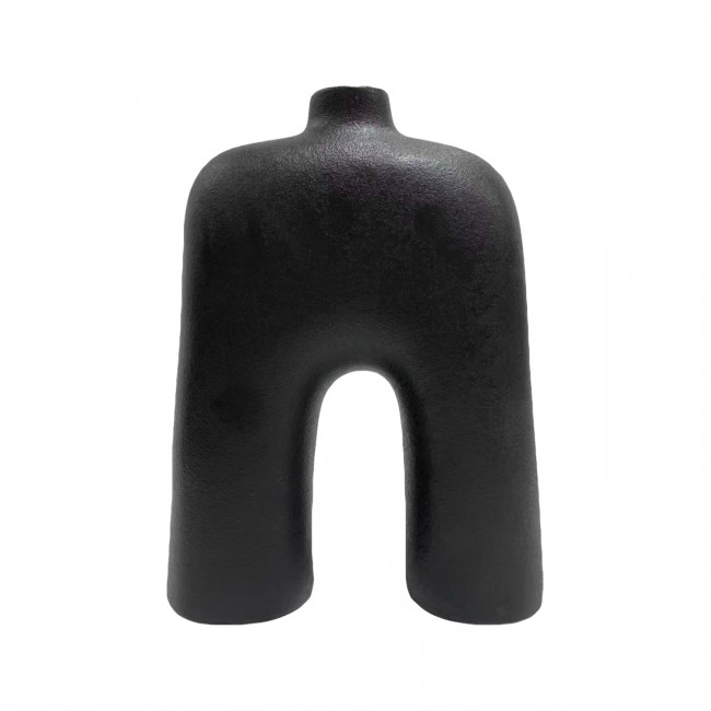 Επιτραπέζιο διακοσμητικό "ISIL" κεραμικό σε χρώμα μαύρο ματ 21x6.7x29.2