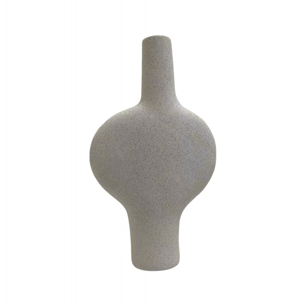 Επιτραπέζιο διακοσμητικό "ARKEN" κεραμικό σε χρώμα υπόλευκο 19.5x8x34.5