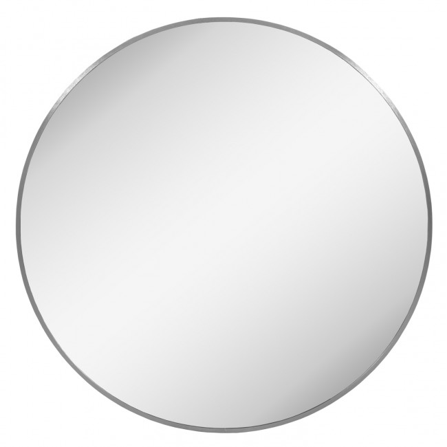 Καθρέπτης τοίχου "ARCHER" από αλουμίνιο σε χρώμα ασημί Φ80