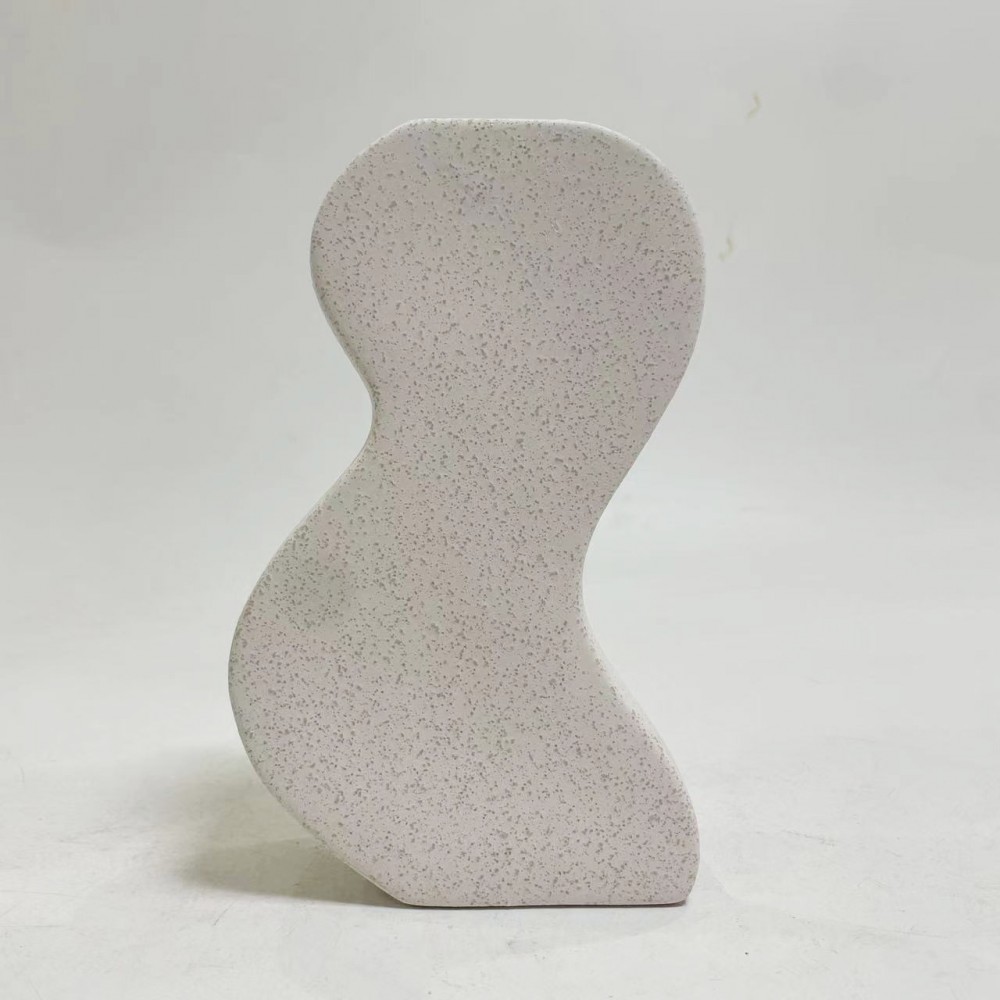 Επιτραπέζιο διακοσμητικό "SEBOR" κεραμικό σε χρώμα εκρού 13.5x6x21.5