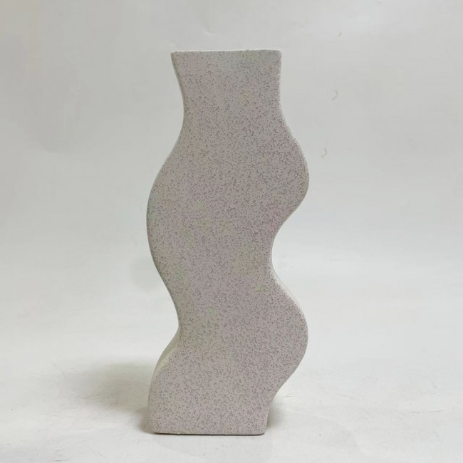 Επιτραπέζιο διακοσμητικό "SEBOR" κεραμικό σε χρώμα εκρού 13x6x30