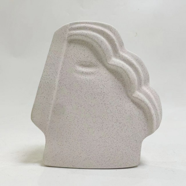 Επιτραπέζιο διακοσμητικό "HUMANS" κεραμικό σε χρώμα εκρού 22.5x6x25