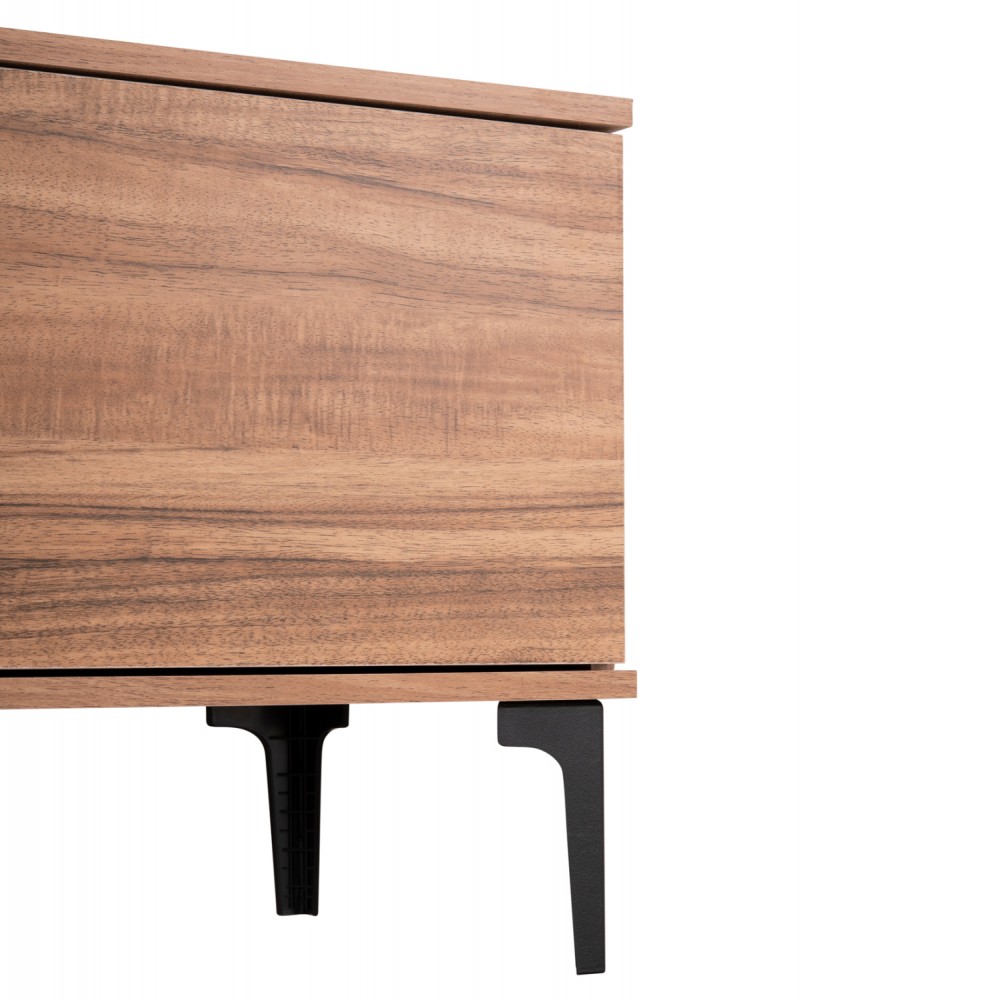 Έπιπλο τηλεόρασης "HARRY" σε χρώμα φυσικό/μαύρο 200x40x47.5