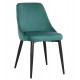 Καρέκλα "SERENITY" από βελούδο/μέταλλο σε χρώμα μέντα/μαύρο 51x54x83.5