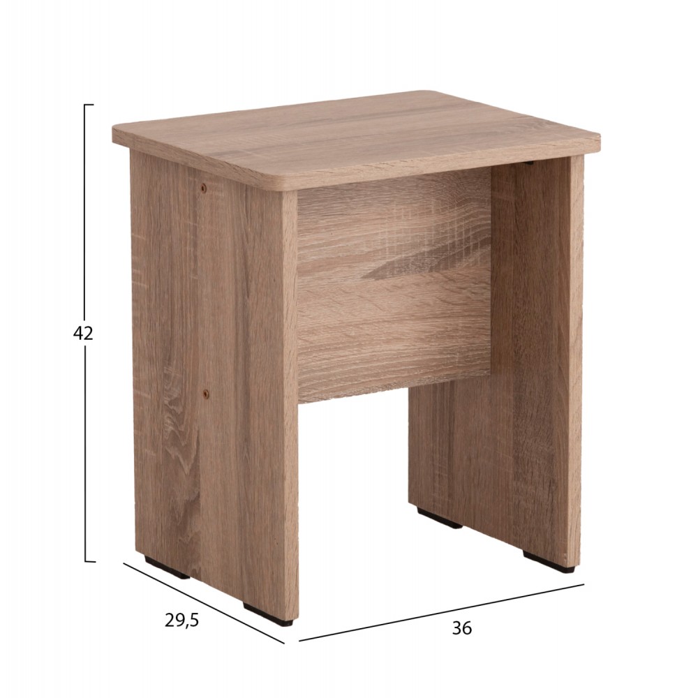 Τουαλέτα "CRYSTEL" σε χρώμα σονόμα οακ 74x39x155