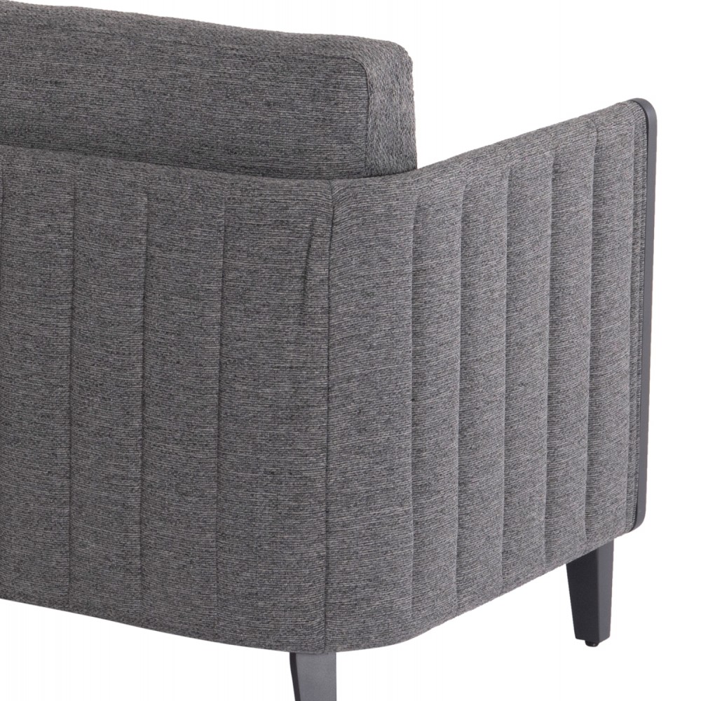 Σετ σαλόνι εξωτερικού χώρου "LARRY" 4τμχ από αλουμίνιο/ύφασμα σε χρώμα γκρι