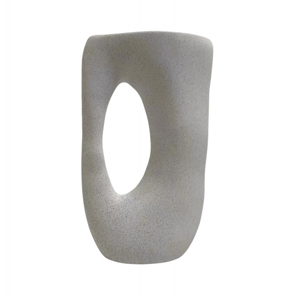 Επιτραπέζιο διακοσμητικό "SEBOR" κεραμικό σε χρώμα υπόλευκο 21.5x8.5x36