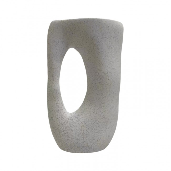 Επιτραπέζιο διακοσμητικό "SEBOR" κεραμικό σε χρώμα υπόλευκο 21.5x8.5x36