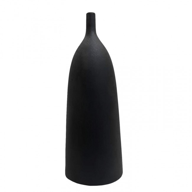 Επιτραπέζιο διακοσμητικό "GALAD" κεραμικό σε χρώμα μαύρο Φ18.5x50.5