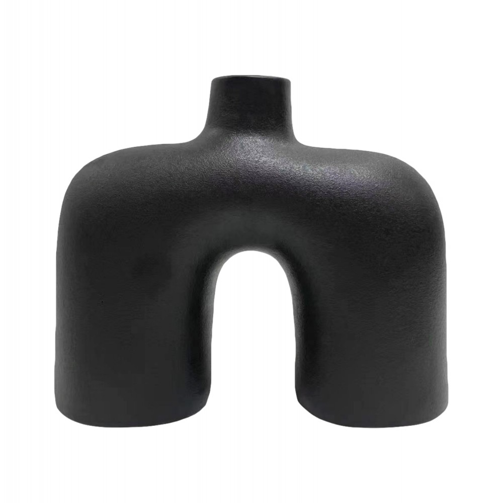 Επιτραπέζιο διακοσμητικό "ISIL" κεραμικό σε χρώμα μαύρο 27x9x23