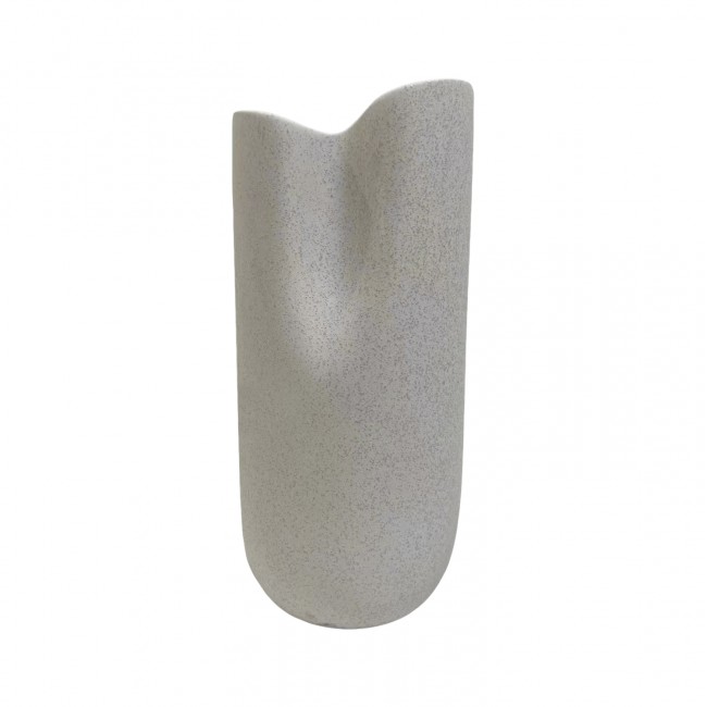 Επιτραπέζιο διακοσμητικό "GLAΖΕ" κεραμικό σε χρώμα υπόλευκο 17x16.5x38