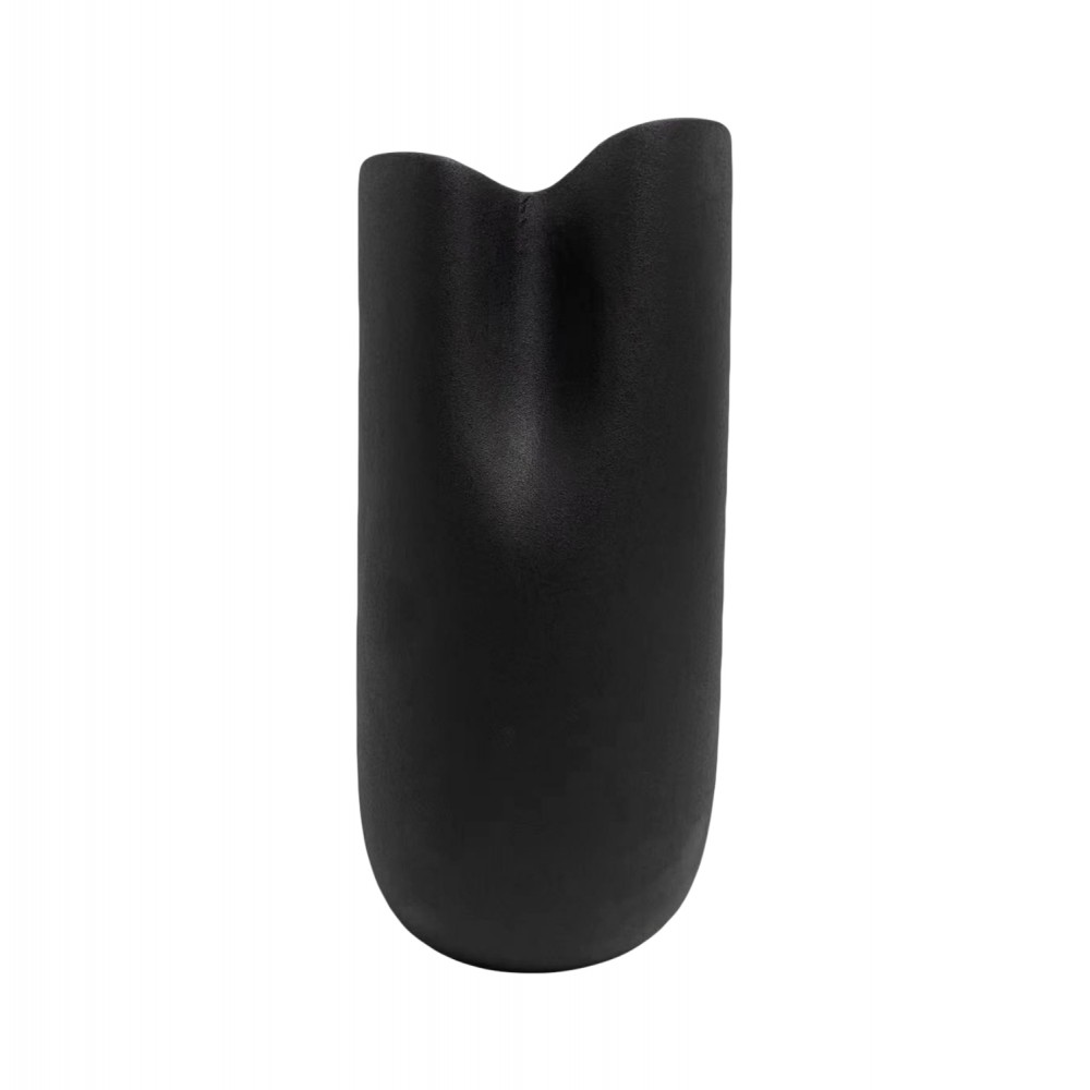 Επιτραπέζιο διακοσμητικό "GLAΖΕ" κεραμικό σε χρώμα μαύρο 17x16.5x38