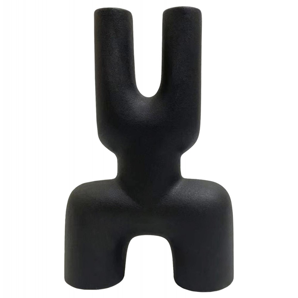 Επιτραπέζιο διακοσμητικό "MANI" κεραμικό σε χρώμα μαύρο 15.5x6x23.5