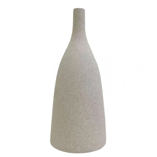 Επιτραπέζιο διακοσμητικό "GALAD" κεραμικό σε χρώμα υπόλευκο Φ14x33.5