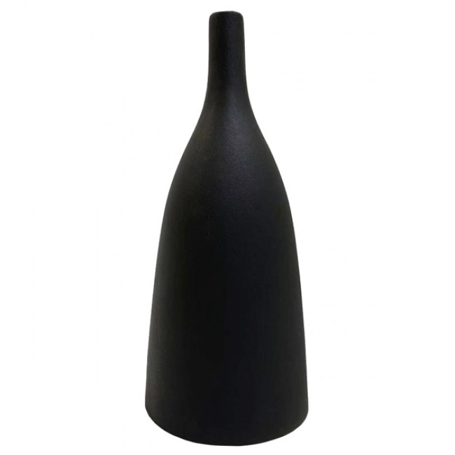 Επιτραπέζιο διακοσμητικό "GALAD" κεραμικό σε χρώμα μαύρο Φ14x33.5