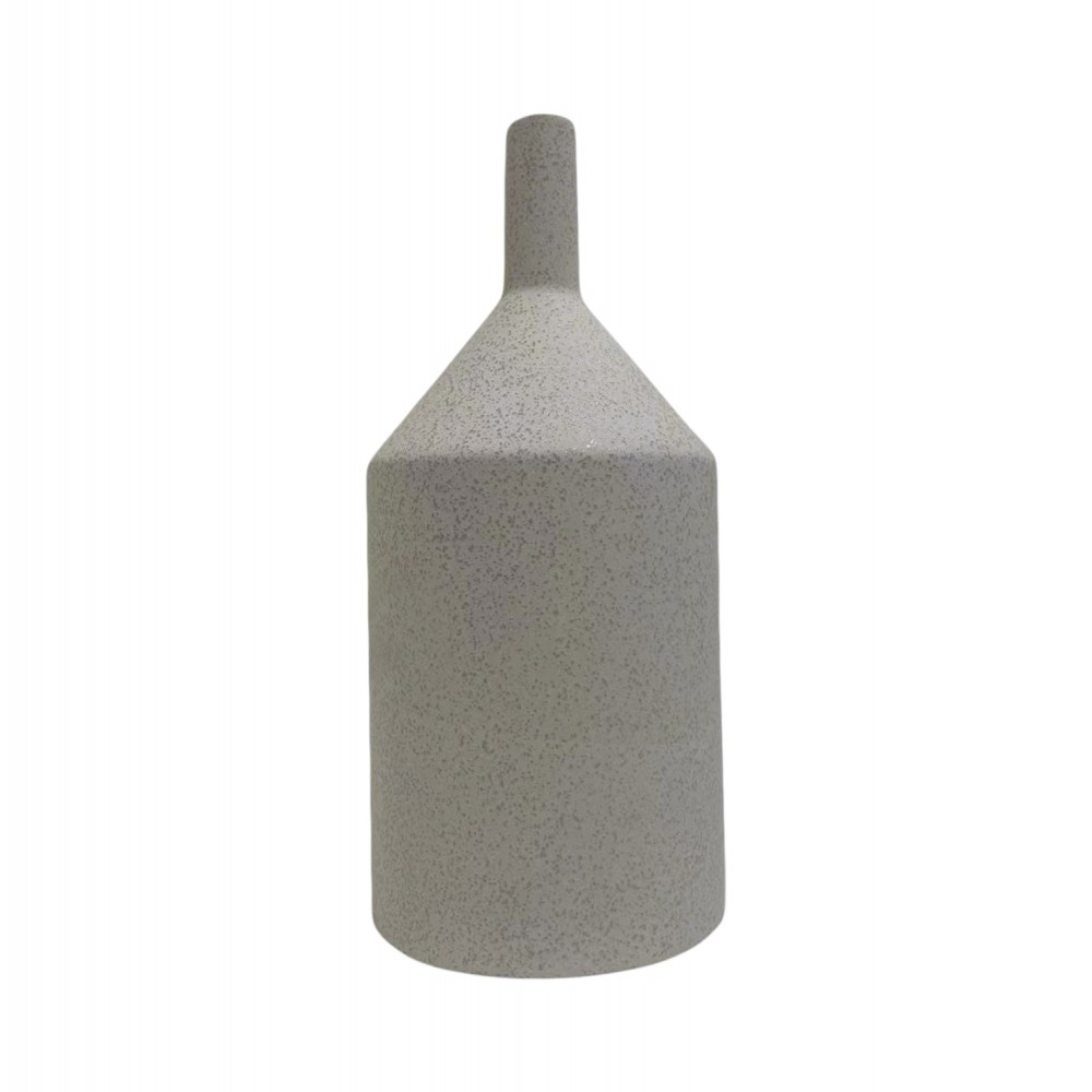 Επιτραπέζιο διακοσμητικό "GALAD" κεραμικό σε χρώμα υπόλευκο Φ13.5x30.5