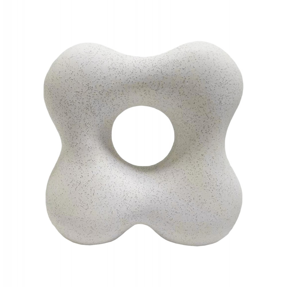 Επιτραπέζιο διακοσμητικό "SEBOR" κεραμικό σε χρώμα υπόλευκο 18.5x9x18