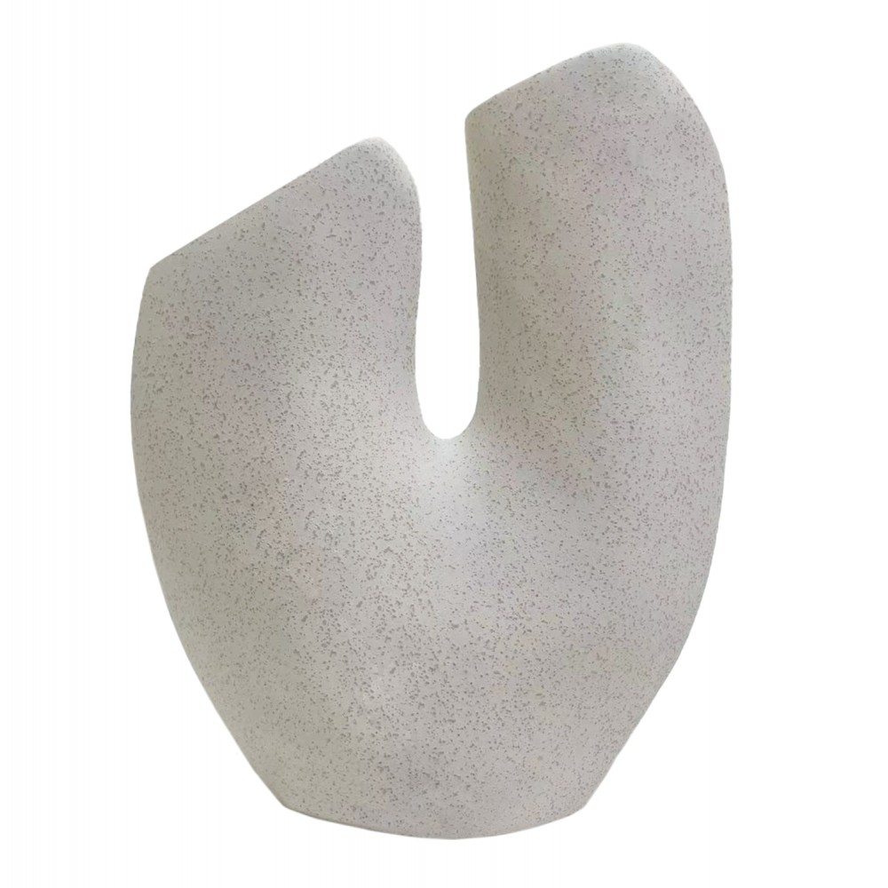 Επιτραπέζιο διακοσμητικό "ARKEN" κεραμικό σε χρώμα υπόλευκο 20.5x8x26