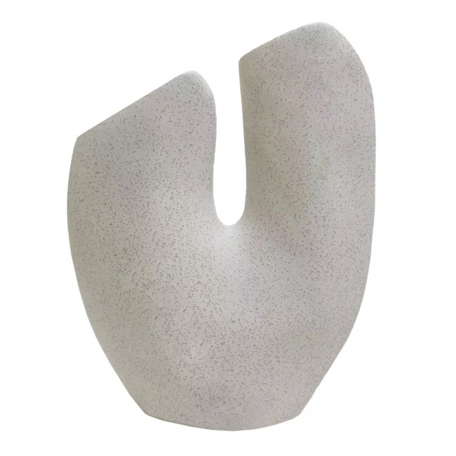 Επιτραπέζιο διακοσμητικό "ARKEN" κεραμικό σε χρώμα υπόλευκο 20.5x8x26