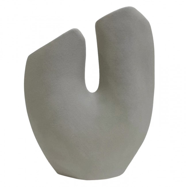 Επιτραπέζιο διακοσμητικό "ARKEN" κεραμικό σε χρώμα γκρι 20.5x8x26