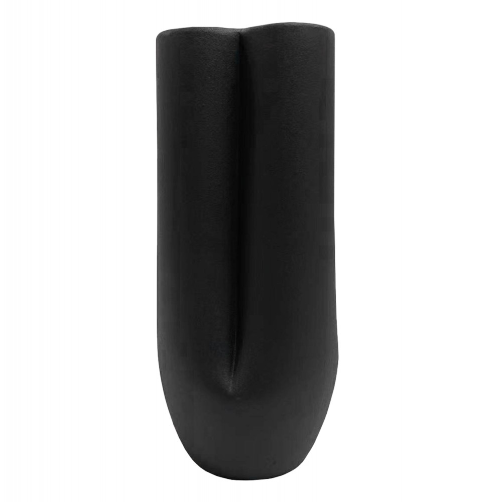 Επιτραπέζιο διακοσμητικό "GLAΖΕ" κεραμικό σε χρώμα μαύρο Φ15.5x33.5