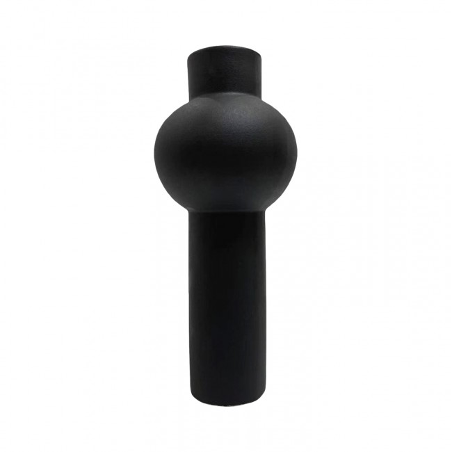 Επιτραπέζιο διακοσμητικό "SCEPTER" κεραμικό σε χρώμα μαύρο Φ17.5x40