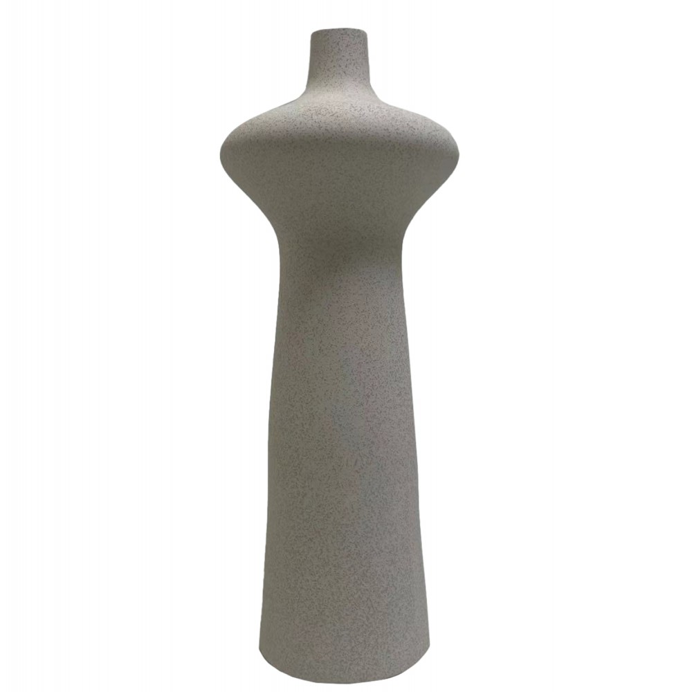 Επιτραπέζιο διακοσμητικό "SCEPTER" κεραμικό σε χρώμα υπόλευκο Φ18.8x50