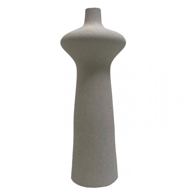 Επιτραπέζιο διακοσμητικό "SCEPTER" κεραμικό σε χρώμα υπόλευκο Φ18.8x50