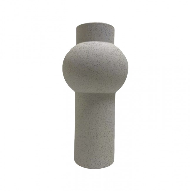 Επιτραπέζιο διακοσμητικό "SCEPTER" κεραμικό σε χρώμα υπόλευκο Φ15x30