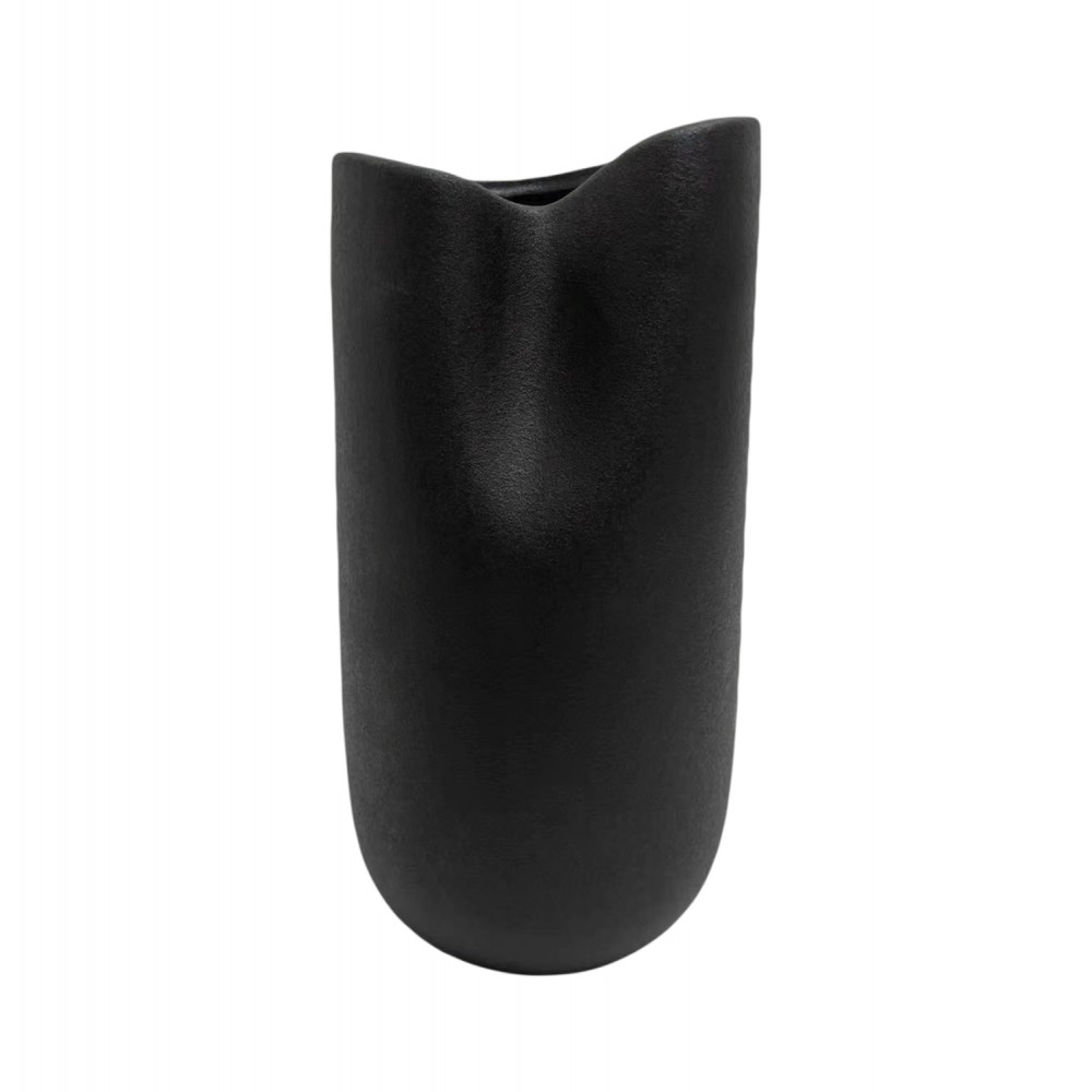 Επιτραπέζιο διακοσμητικό "GLAΖΕ" κεραμικό σε χρώμα μαύρο 15.2x15x30