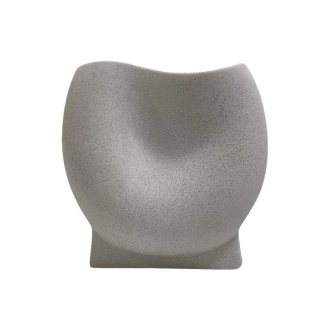 Επιτραπέζιο διακοσμητικό "GLAΖΕ" κεραμικό σε χρώμα υπόλευκο 26x14x25