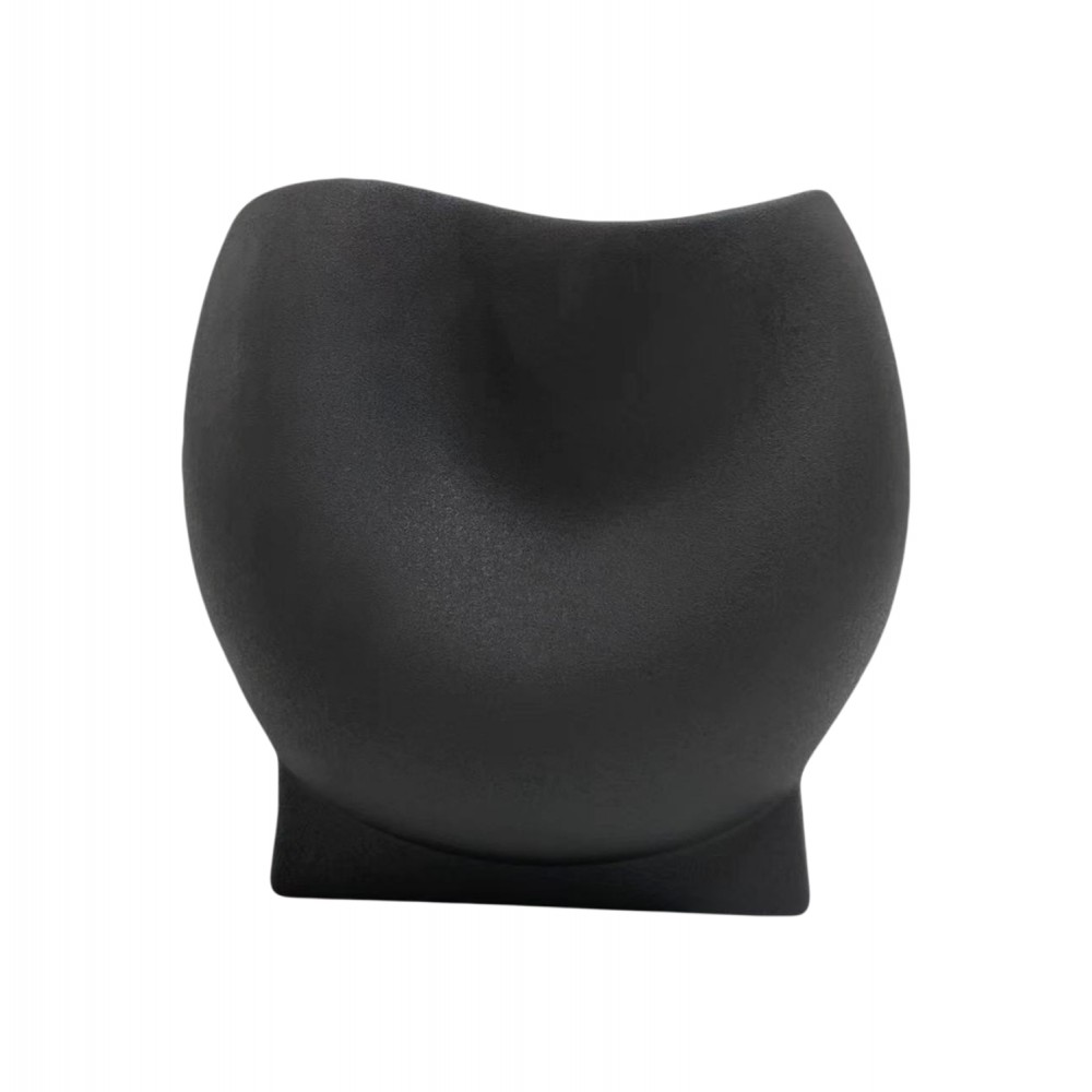 Επιτραπέζιο διακοσμητικό "GLAΖΕ" κεραμικό σε χρώμα μαύρο 26x14x25