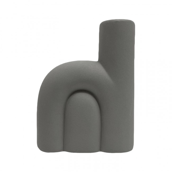 Επιτραπέζιο διακοσμητικό "ARCON" κεραμικό σε χρώμα γκρι 19.5x7x24.5