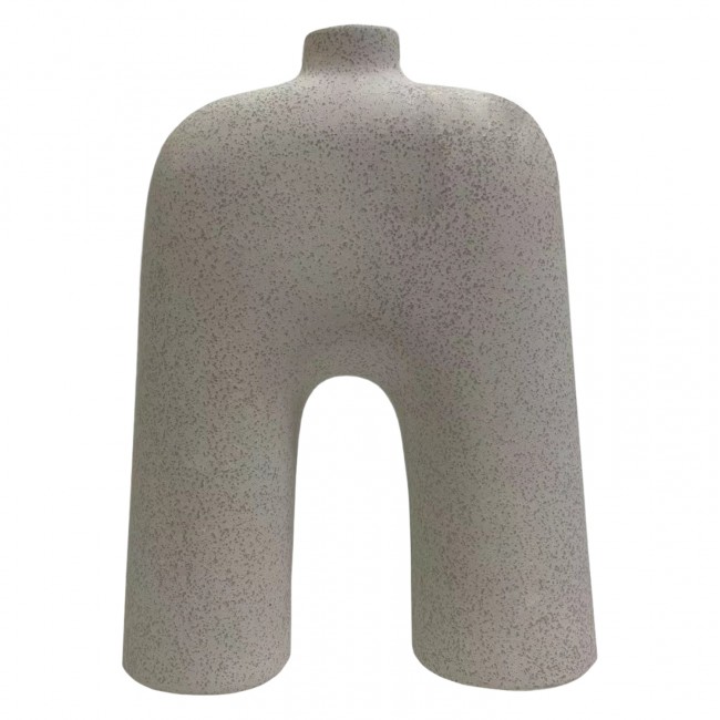 Επιτραπέζιο διακοσμητικό "ISIL" κεραμικό σε χρώμα υπόλευκο 21x6.7x29.2