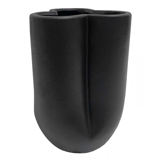 Επιτραπέζιο διακοσμητικό "GLAΖΕ" κεραμικό σε χρώμα μαύρο Φ16x22