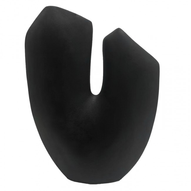 Επιτραπέζιο διακοσμητικό "ARKEN" κεραμικό σε χρώμα μαύρο ματ 28x10x36.5