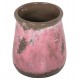 Διακοσμητικό βάζο από τερακότα σε χρώμα ροζ Φ18x20