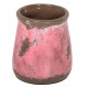 Διακοσμητικό βάζο από τερακότα σε χρώμα ροζ Φ18x20