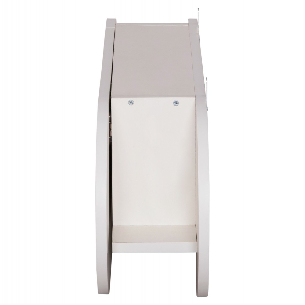 Κρεμάστρα εισόδου "STOR" με κλειστό ράφι σε χρώμα λευκό 84x15.5x28.5