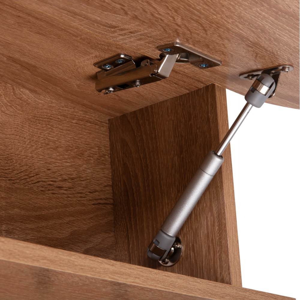 Κρεμάστρα εισόδου "STOR" με κλειστό ράφι σε χρώμα σονόμα 84x15.5x28.5