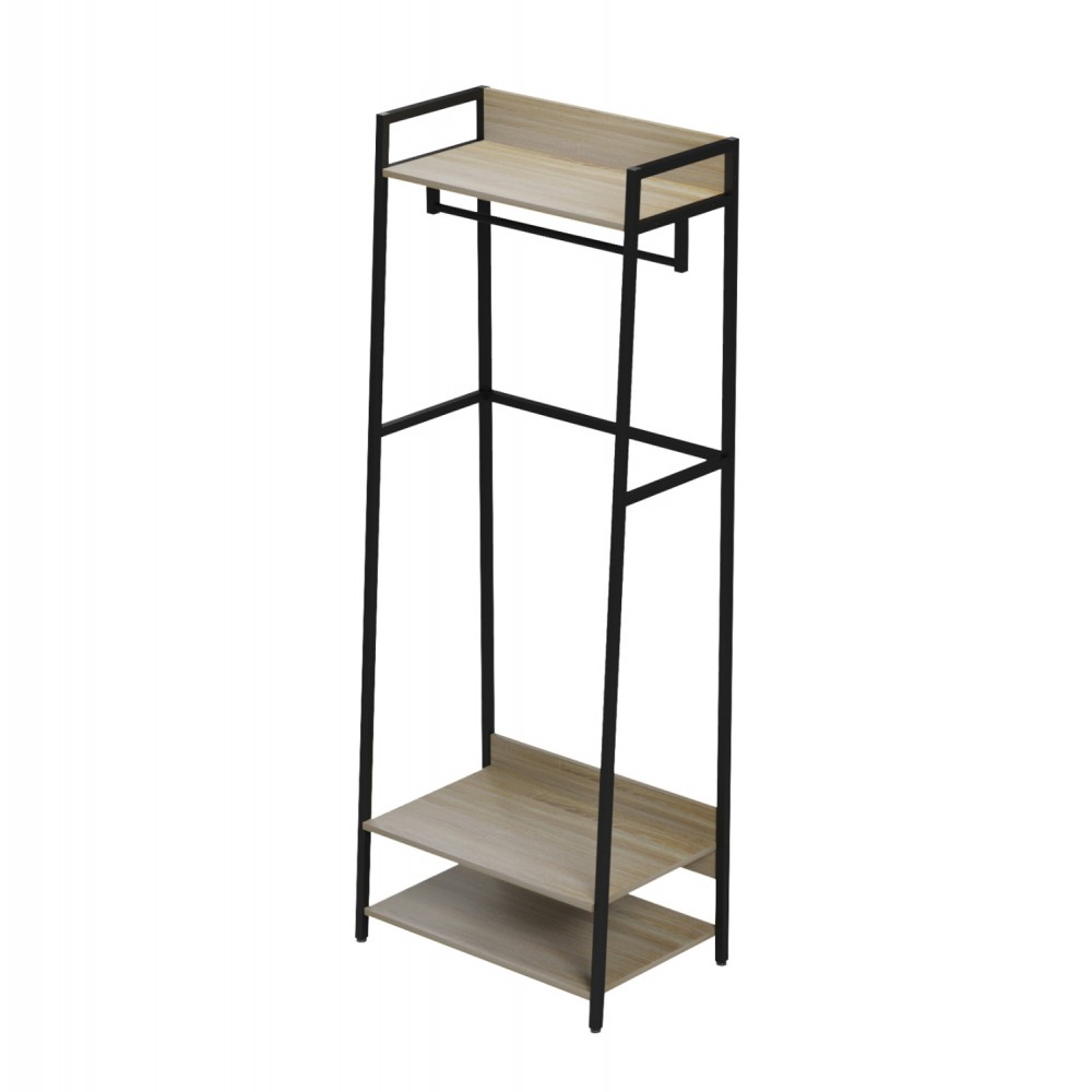 Έπιπλο εισόδου "ARANJA" σε χρώμα σονόμα/μαύρο 64x40x169