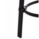 Σκαμπό "CHINO" από αλουμίνιο/textilene σε χρώμα μαύρο Φ36x46